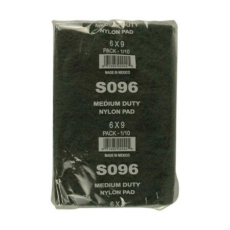 SCRUBBLE SO96 PEC Green Medium Duty Nylon Scouring Pad, 60PK SO96  (PEC)